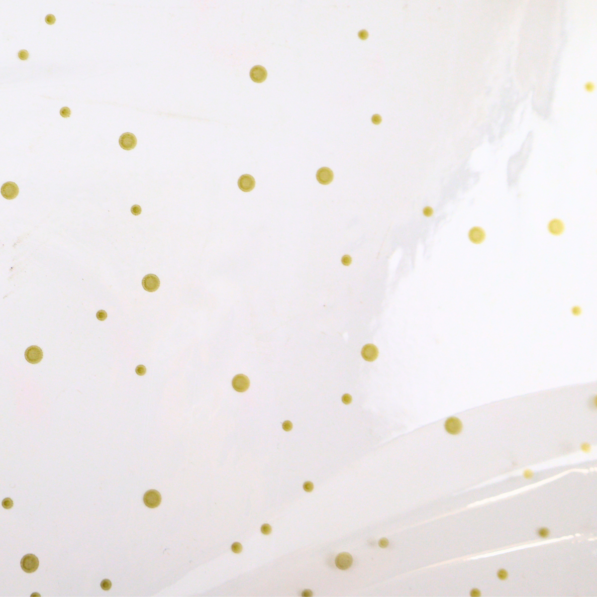 Krystalphane Rolled wrap Gold Polka Dot close-up