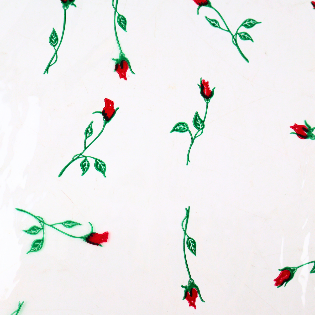 Krystalphane Rolled wrap Red Rosebud close-up